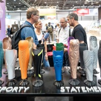 Custom-designed prosthetic covers in sporty and bold designs at OTWorld.