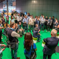 Engaged listeners attend a presentation at the OTWorld